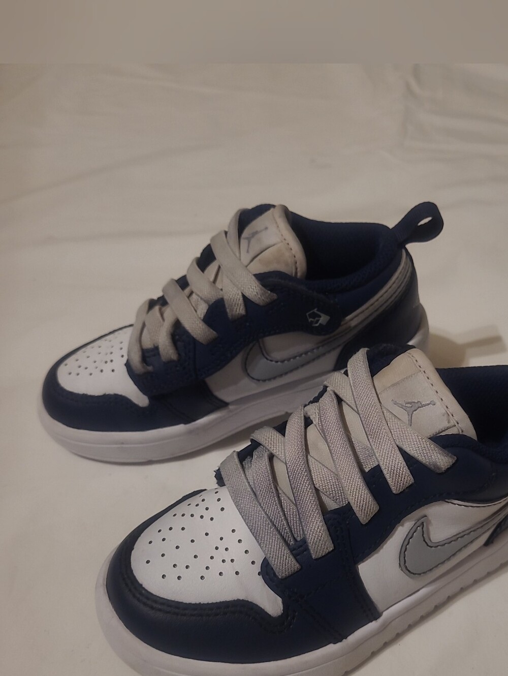 Jordan 1 Low Alt Td, Midnight Navy, Wolf Gray, White, Size 11C